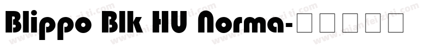 Blippo Blk HU Norma字体转换